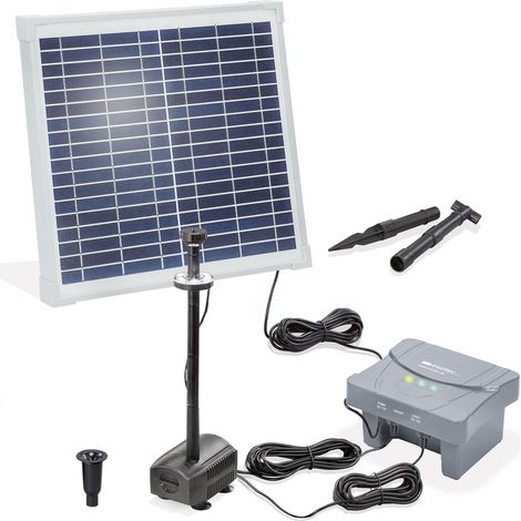 esotec Solar Teichpumpenset 15/550 LED mit 12,8V/4Ah LiFe-Akkuspeicher 101937