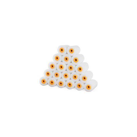 20 Mini Rouleaux Peinture en Mousse, Accessoires Pratiques pour Peindre Murs et Meubles, Haute Densité (1/5)