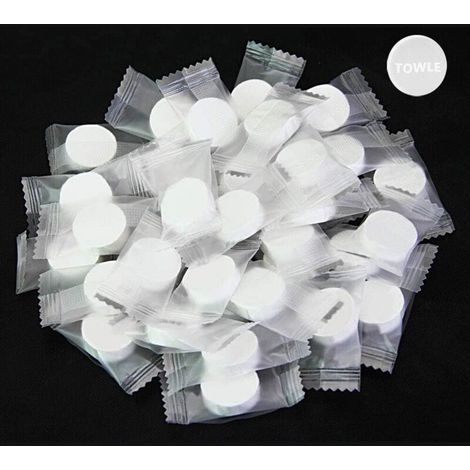 Serviettes compressées,100 Pcs Serviette jetable Mini serviette portable pour les voyages Salon de beauté Hôtel Sports de plein air Camping