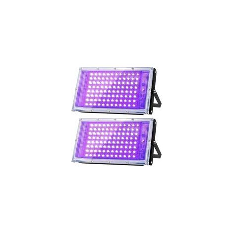 Projecteur UV LED 100 W – Lumière noire 395 nm – Étanchéité IP66 – 96 perles LED haute puissance – Pour événements festifs - UV 395 NM