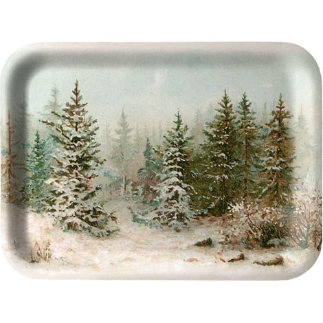 Dekoratives Küchentablett „Winterwald“