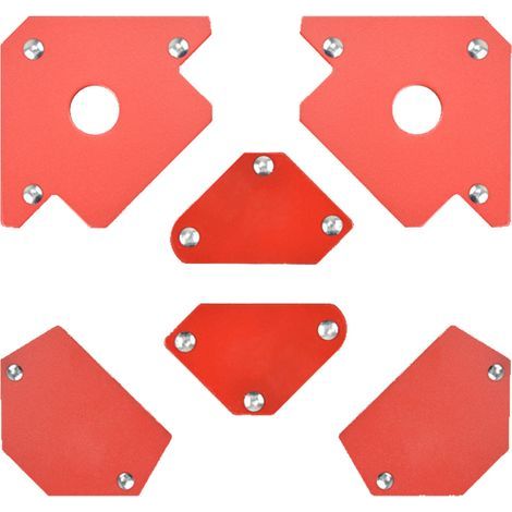 6-teiliges Set magnetischer Schweißpositionierer, klein, mittel und groß, leistungsstarke Multifunktionsmagnete zum Halten (1/5)