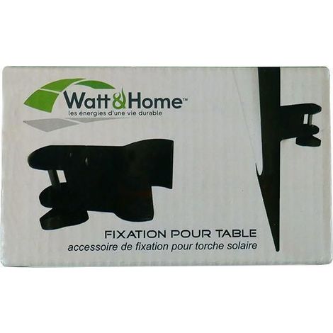 Fixation de table pour torche solaire