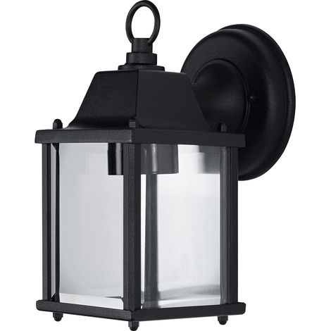 Lampada da parete e soffitto a LED per applicazioni esterne, attacco E27, , Nero (1/5)