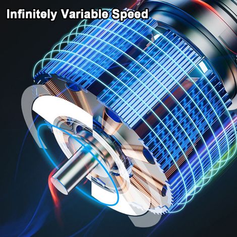 Ventilateur à jet d'air portable sans balais 110 000 tr/min, souffleur haute puissance, outil de nettoyage de clavier avec interface de chargement USB-C (1/5)