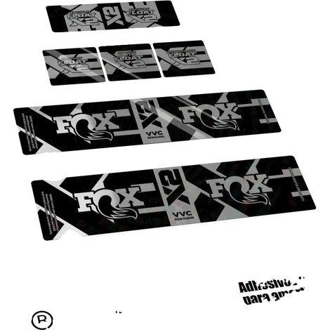 Pegatinas para horquilla de bicicleta, vinilo resistente, diseño personalizable, color plata cromado. (1/2)