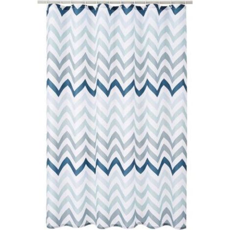 Rideau de douche 1,8 m x 1,8 m, rideau de douche de séparation sec et humide pour salle de bain (1/5)