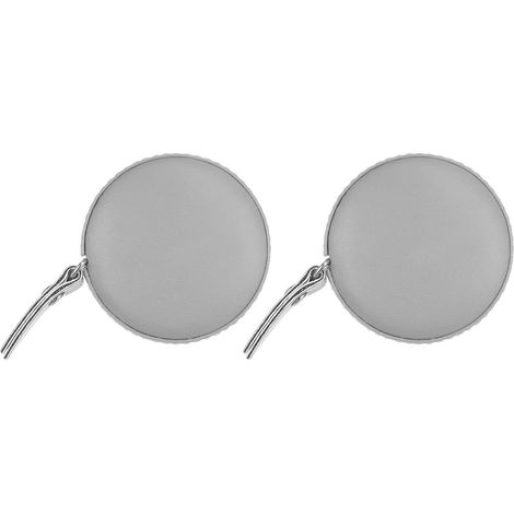 Juego de 2 cintas métricas telescópicas redondas de 150 cm (60 pulgadas) con fundas de piel suave, aptas para tela y costura, color gris.