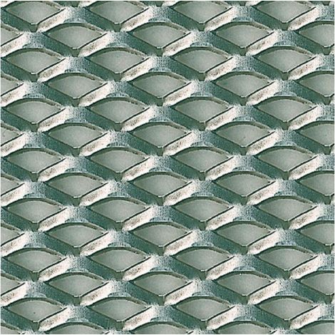 Alfer – Tôle en acier déployé brut gris 60x100 cm – Épaisseur 2.8 mm – Surface esthétique industrielle – Pour applications spécifiques