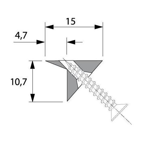 Connexion arrière 79438 plastique non traité
