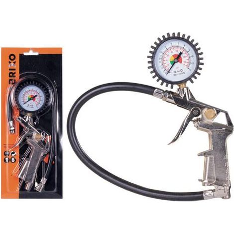 Pistola gonfiaggio con manometro Brixo 303020