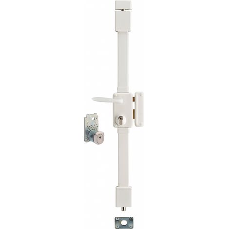 Coppia di maniglie smart INTELOCK Multi per porta d'ingresso, interasse 72 mm, argentata