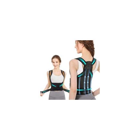 Ceinture Correcteur de Posture Dorsale, Décompression Dos et Cou, Redresseur de Posture pour Femmes et Hommes (Taille M)