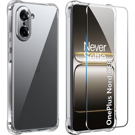 Handyhülle für OnePlus Nord CE5 mit Schutzfolie, transparent