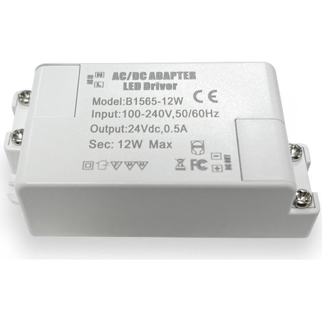 Alimentatore 24V DC 12W 0.5A 100-240V
