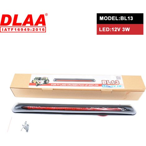 Feu stop troisième hauteur LED pour Toyota Land Cruiser Pick-Up (à partir de 2007) 12V 3W, boîtier plastique ABS étanche, durée de vie 6000h, feu de freinage arrière supérieur remplacement OEM (1/5)