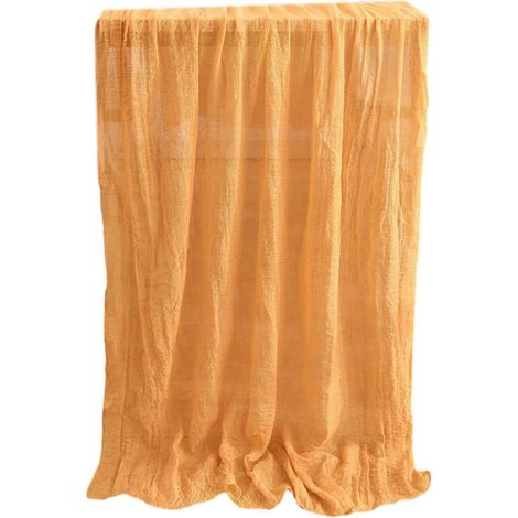 Nappe ondulée indéformable 90 x 180 cm, lavable en machine, en polyester, couleur or. (1/5)