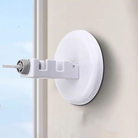 Lntyq Corde à Linge d'intérieur Mural Extensible Étendoir à Linge Portable Rétractable de 5 m pour Salon Salle de Bain Balcon (Blanc)