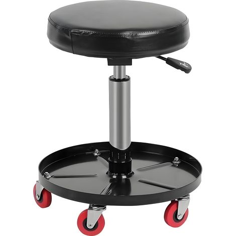 Youyijia Workshop Stool 59 38cm Adjustable Mechanic's Seat Professional Hydraulic Shop Seat Pneumatic Chair with Tool Tray Lifting and Movable Workbench Stool for Garage Shop Car Repair (1/5)