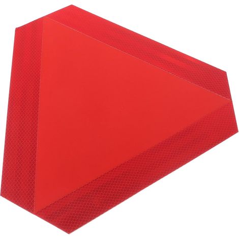 Panneau Triangle En Aluminium 30x30 Cm Avec Bandes Réfléchissantes Pour Véhicules Sur Fermes Et Maintenance (1/5)