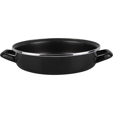 MAGEFESA tartera esmaltada black 28 cm , Tartera esmaltada black 28 cmMarca: MagefesaFabricado en acero esmaltado vitrificado a 820ºAlto rendimiento energéticoRecub