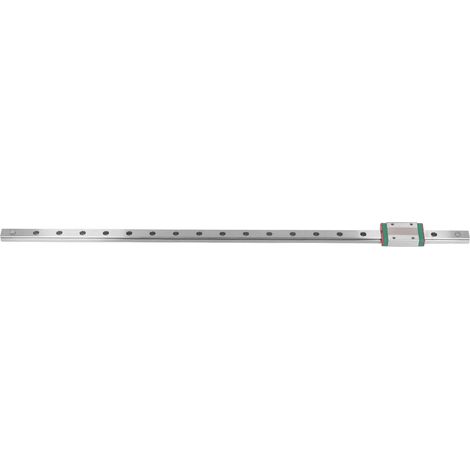 Bloc coulissant linéaire MGN12H 500mm, glissière à billes pour CNC et imprimante 3D, mouvement précis et silencieux. (1/5)