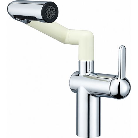 Robinet mitigeur lavabo cuivre bras articulé blanc crème 40 × 25,4 × 12,5 cm 1,47 kg – Livraison gratuite