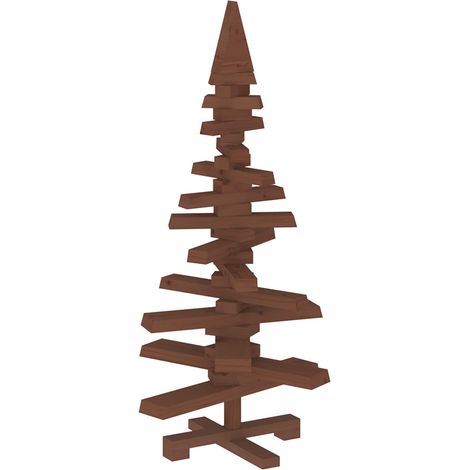 Albero di Natale in legno KOTKA 90 cm Legno Massello di Pino vidaXL (1/5)