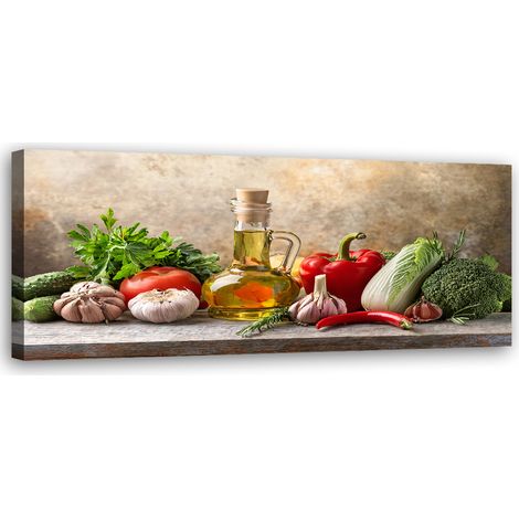 Tableau déco Légumes dans la cuisine 90x30 (1/5)