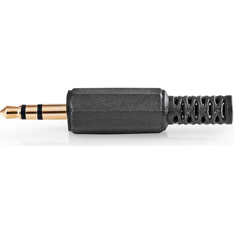 Nedis audio anschluss gerade stecker vergoldet lotung kabeleingangsdurchmesser 40 mm pvc gold schwarz 25 stuck umschlag (1/4)