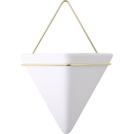 2 Pièces Pot de Fleur Murale Céramique Scandinave Mini Jardinière Suspendue Moderne Décor Mur (1/5)