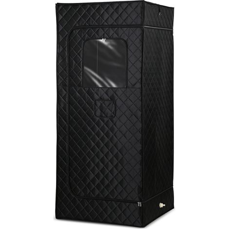 TolleTour Mobile Dampfsauna 1200 W mit 3 L Dampferzeuger, Fernbedienung und Klappstuhl (1/5)
