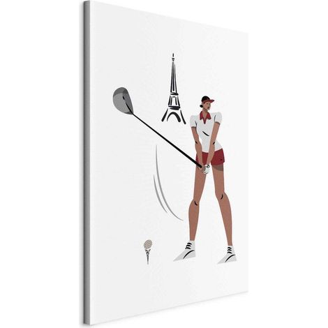 Impression toile artgeist golfeuse Tour Eiffel 40x60 cm