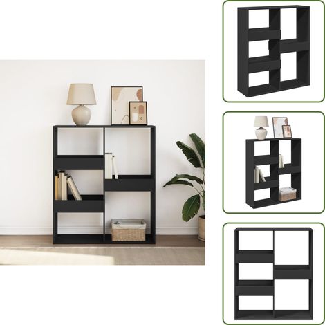 Bibliothèque/Séparateur de pièce noir 100x33x115 cm - Armoire À Livres - Armoires À Livres - Séparation De Pièce - Bibliothèque (1/5)
