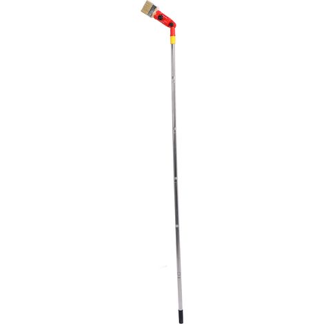 Rallonge de pinceau multi-angles avec rouleau et raclette rotatifs à 180°, perche d'extension de 1,7 m et pinceau. (1/5)