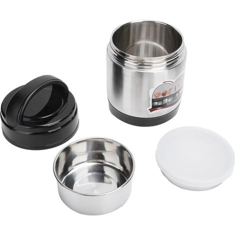Boîte repas isotherme 3 niveaux 1400ml en acier inox avec couvercle pour étudiants et adultes