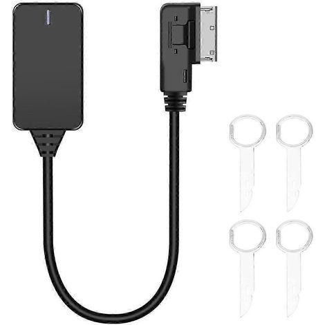Câble adaptateur Bluetooth AUX sans fil MMI pour audio, musique, compatibilité Bluetooth voiture (A3 A4 B8 B6 Q5 A5 A7 R7 S5 A6l A8l A4l 3G) (1/5)