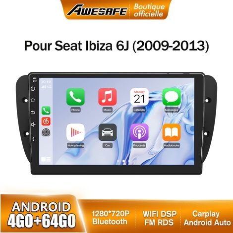 AWESAFE Autoradio Android 13 pour Seat Ibiza 6j (2009-2013) 4Go+64Go 9'' écran Tactile avec Carplay GPS Bluetooth Android Auto WiFi (1/5)