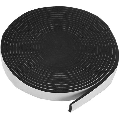 Joints D'Étanchéité pour Fumeur, 0.6" x 0.12" 15FT Ruban Adhésif Autocollant Haute Température pour BBQ pour Couvercle De BBQ/Équipement Mécanique [Noir Blanc] (1/5)
