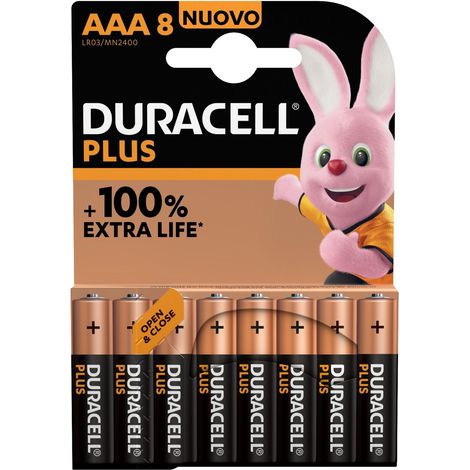 Pilas Alcalinas DURACELL LR03 LR03 AAA 1.5V 1,5 V AAA (8 pcs)