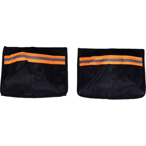 Lot de 2 sacs de rangement en filet pour bateau, refermables,en PVC réfléchissant et auto-adhésifs,universels pour gants,outils et matériel de pêche (1/5)