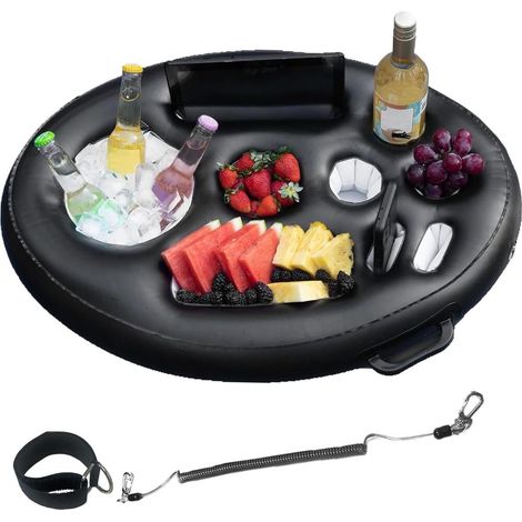 Bouée gonflable en forme de donut pour enfants plage d'été piscine gonflable usage simple (1/5)