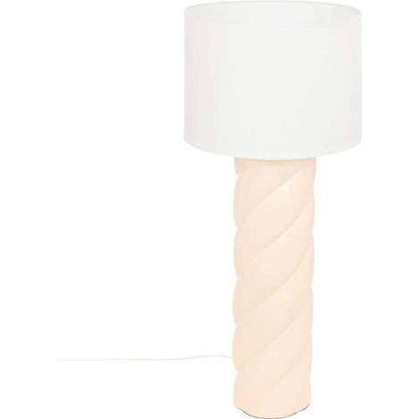 Lampada da terra in ceramica noly beige h102cm - Atmosphera créateur d'intérieur