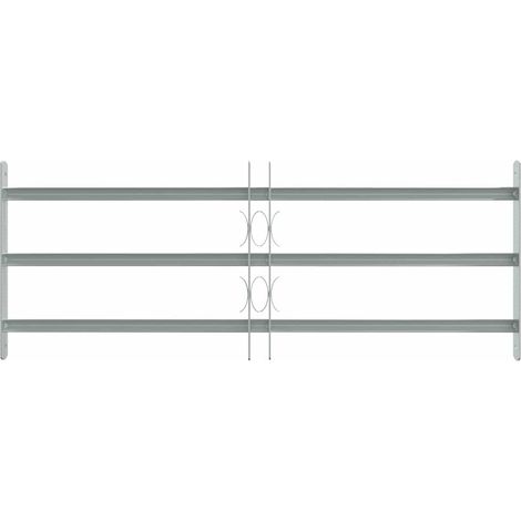 Grille réglable de sécurité de fenêtres et 3 barres 700-1050 mm