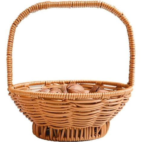 Corbeille à Fruits Tressée avec Anse Pratique