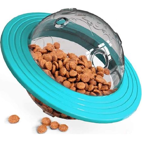 Jouet pour Chien Balle - Balle de Nourriture pour Chien, Dog Tumbler Ball, Jouet à Macher, Jouet pour Animal Domestique Balle distributrice de friandises pour Chien Balle (Bleu) -RAPANDA (1/5)