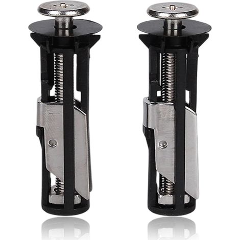 Lot de 2 vis pour abattant de WC, fixations pour abattant de WC, boulons et vis universels pour abattant de WC, kit de remplacement pour fixations d'abattant de WC, abattant de WC (1/5)