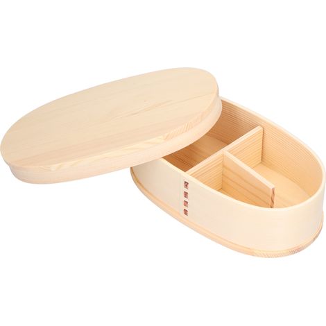 Boîte repas en bois 800 ml, boîte bento portable pour enfants, contenant à déjeuner pour voyage, bureau, camping et pique-nique (1/5)