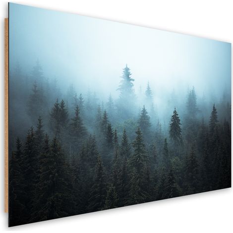 Quadro deco panel, Foresta nella nebbia - 60x40 (1/5)