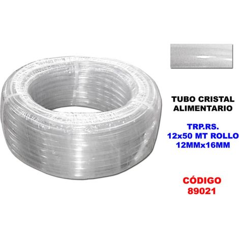tubo cristal alimentario trp.rs.-12 x 50 mt rollo 12 mmx16 mm